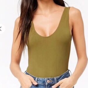 Olive Green bodysuit